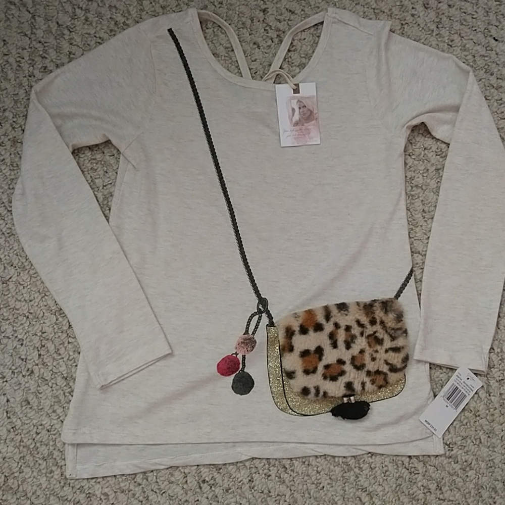 Nwt Jessica Simpson Girls sz 8 tee
